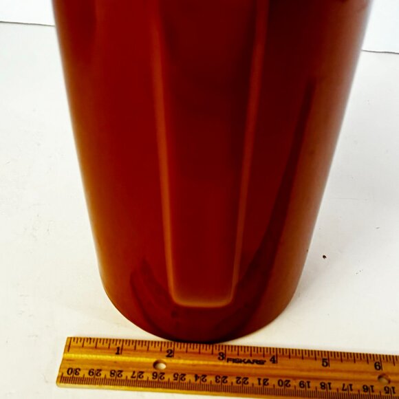 Style House Japan Ironstone Monterrey Brown Coffee Teapot Tall Pitcher Lid Vtg - Picture 14 of 15